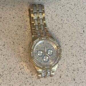 Bulova Crystal Gold-Tone Watch